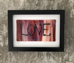 Framed Art with Love Plaque