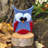 Single Owls on Wood Base